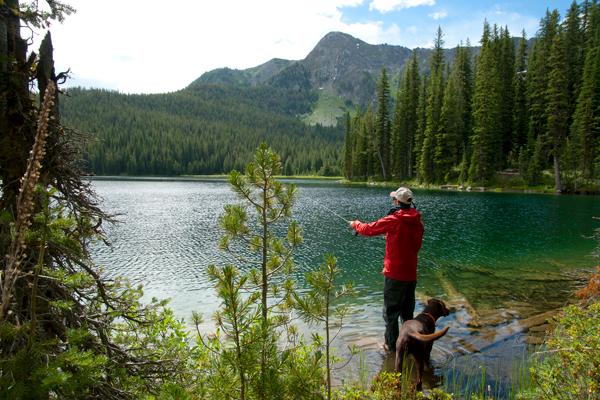 Fishing in the Pintler-Anaconda Wilderness.