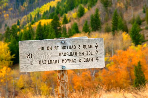 Continental Divide trail sign